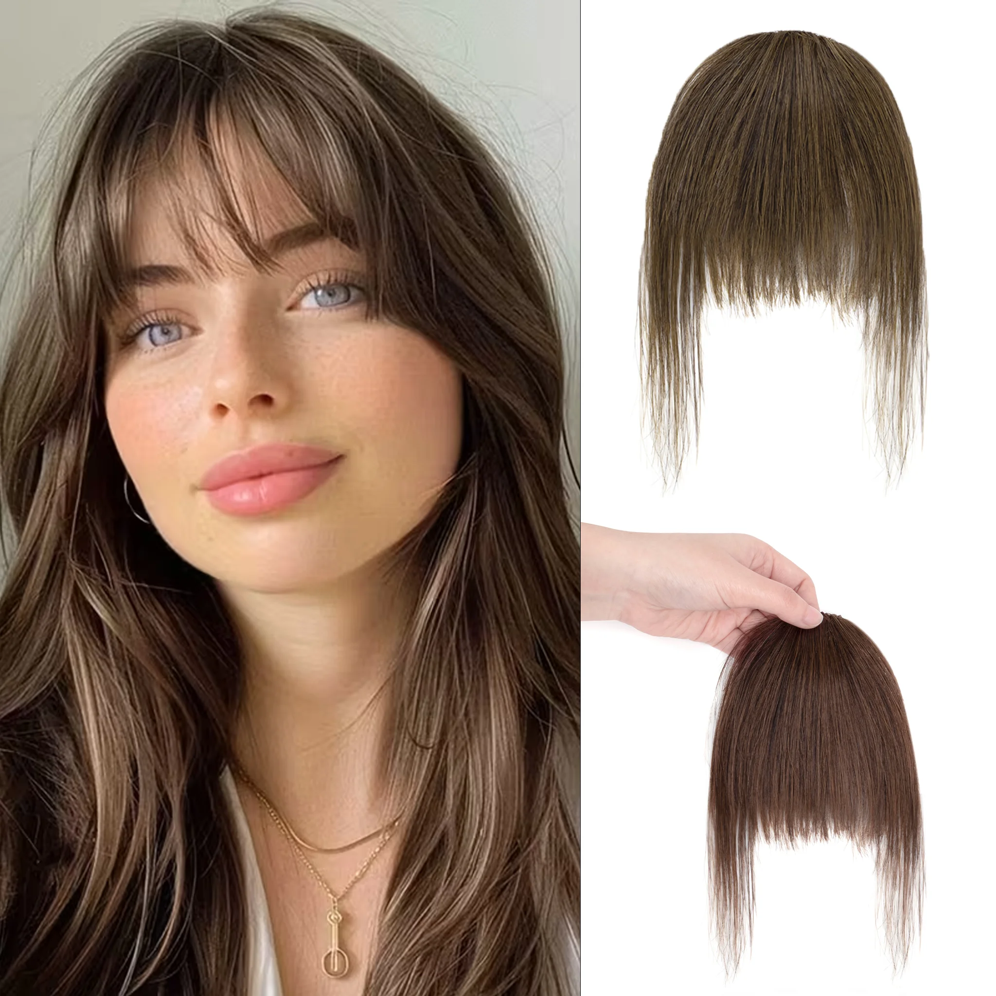 Clip in Bangs Human Hair Bangs Wispy Clip in Bangs Fringe with Temples Human Hair Fake Bangs Extensions for Women Daily Wear
Clip in Bangs Human Hair Bangs Wispy Clip in Bangs Fringe with Temples Human Hair Fake Bangs Extensions for Women Daily Wear