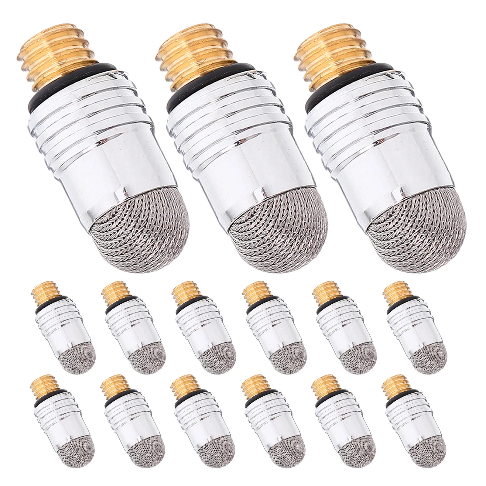 15 шт. сменных наконечников для емкостных стилусов с резьбой M5, 6 мм, сетчатые токопроводящие наконечники для планшетов, телефонов и сенсорных устройств
15 шт. сменных наконечников для емкостных стилусов с резьбой M5, 6 мм, сетчатые токопроводящие наконечники для планшетов, телефонов и сенсорных устройств