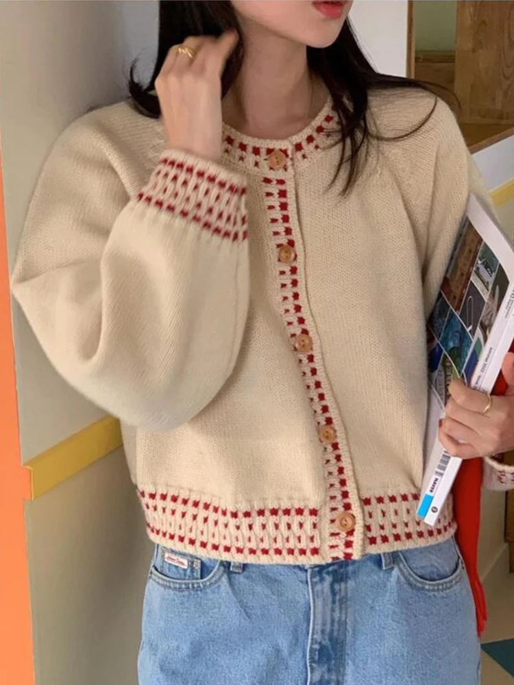 Trendy Cisas New Year ort Knitted Sweater Women's Winter Warm Top round Ne Single Button Regular Gauge Long Sve
Trendy Cisas New Year ort Knitted Sweater Women's Winter Warm Top round Ne Single Button Regular Gauge Long Sve