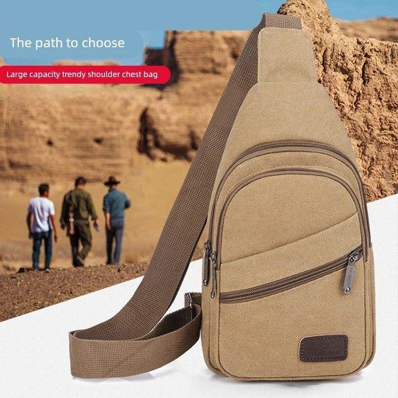 Fashionable Canvas Crossbody Bag for Men Sporty Multi-Functional Single Shoulder Waist Bag Casual Style Medium Size
Fashionable Canvas Crossbody Bag for Men Sporty Multi-Functional Single Shoulder Waist Bag Casual Style Medium Size