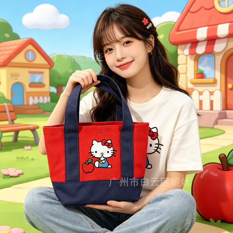 Hello Kittys Cosmetic Bag Canvas New Cartoon Canvas Bags for Woman Handheld Mini Bag Portable Lunch-Box Lunch Bag
Hello Kittys Cosmetic Bag Canvas New Cartoon Canvas Bags for Woman Handheld Mini Bag Portable Lunch-Box Lunch Bag