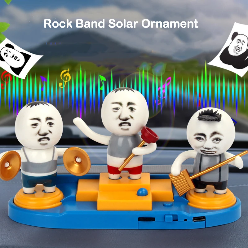 Novelty Funny Rock Band Solar Ornament Creative Funny With Music Solar Ornament Usb Rechargeable Personalities Car Decorations
Novelty Funny Rock Band Solar Ornament Creative Funny With Music Solar Ornament Usb Rechargeable Personalities Car Decorations