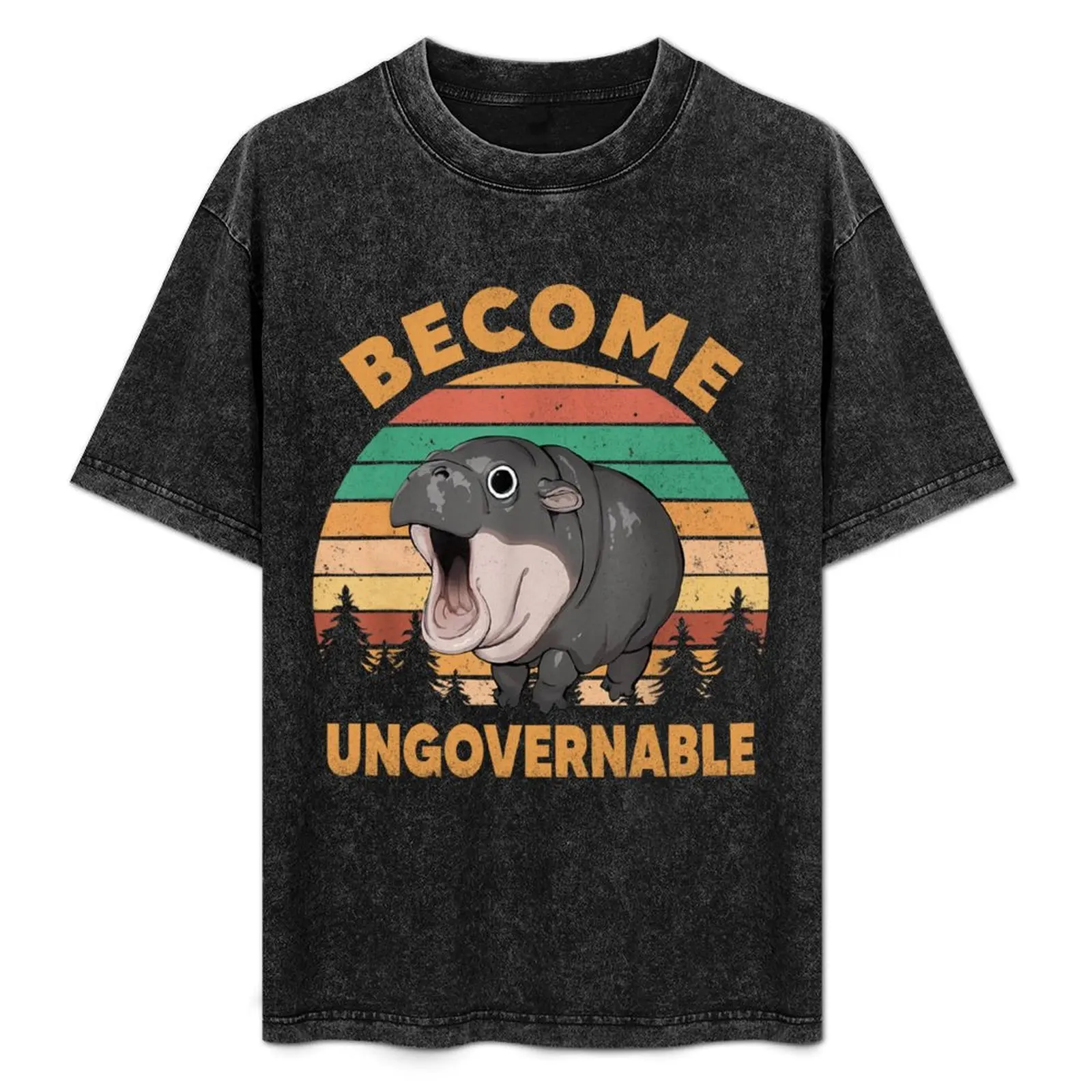 Become Ungovernable Moo Deng Baby Pygmy Hippo T-Shirt Casual Streetwear Short Sleeve Tee
Become Ungovernable Moo Deng Baby Pygmy Hippo T-Shirt Casual Streetwear Short Sleeve Tee