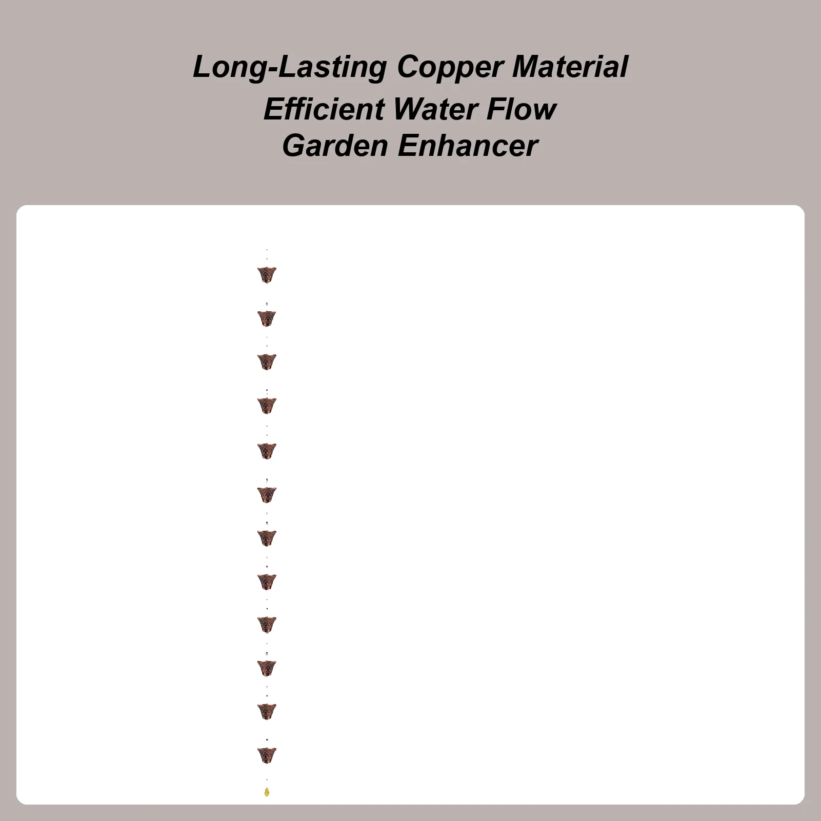 Дождевые цепи для желобов, 9 футов, медный удлинитель водосточной трубы, 12 чашек, водяные цепи для желобов, для дома, сада, уличной беседки
Дождевые цепи для желобов, 9 футов, медный удлинитель водосточной трубы, 12 чашек, водяные цепи для желобов, для дома, сада, уличной беседки