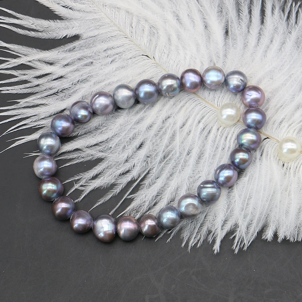 8-9mm Irregular Round Edison Pearl Beaded Bracelet No Buckle Design Bead Jewelry 1strand for Handmade Necklace Earring Accessory
8-9mm Irregular Round Edison Pearl Beaded Bracelet No Buckle Design Bead Jewelry 1strand for Handmade Necklace Earring Accessory