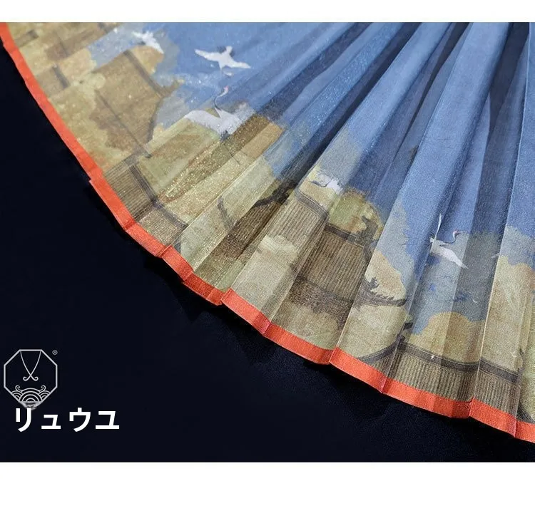 Женская юбка Ханьфу в стиле династии Мин с сине-красным принтом, из шелкового материала, с шлейфом, полиэстер
Женская юбка Ханьфу в стиле династии Мин с сине-красным принтом, из шелкового материала, с шлейфом, полиэстер