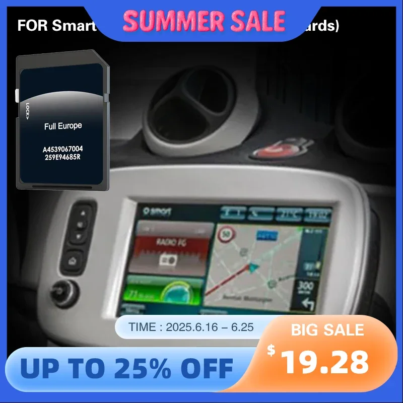 Suitable for Smart Forfour (W453) (2014 - onwards) GPS Map SD Card Coverage Europe Greece Netherlands Norway Germany
Suitable for Smart Forfour (W453) (2014 - onwards) GPS Map SD Card Coverage Europe Greece Netherlands Norway Germany