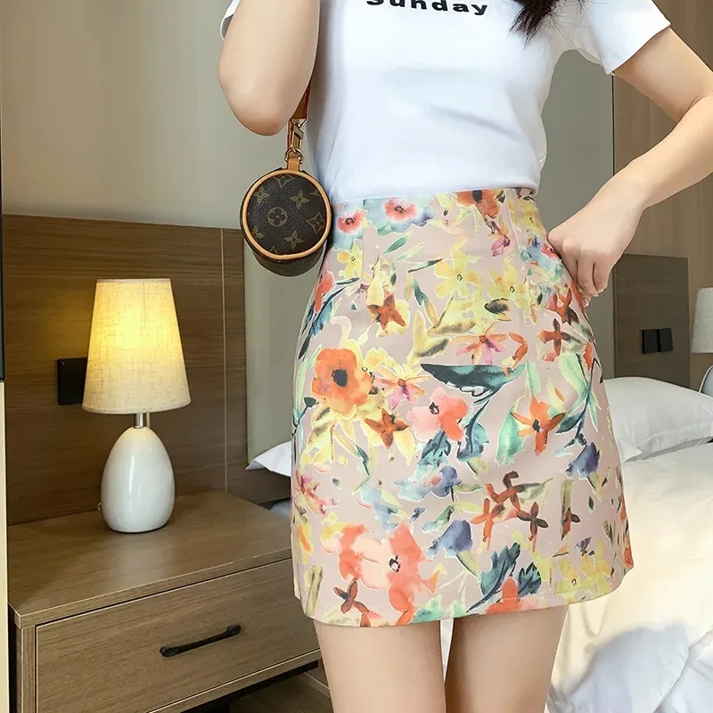 Women's Vintage Oil Painting Floral Skirt High Waist A-Line Anti-Slip Casual Mini Skirt
Women's Vintage Oil Painting Floral Skirt High Waist A-Line Anti-Slip Casual Mini Skirt
