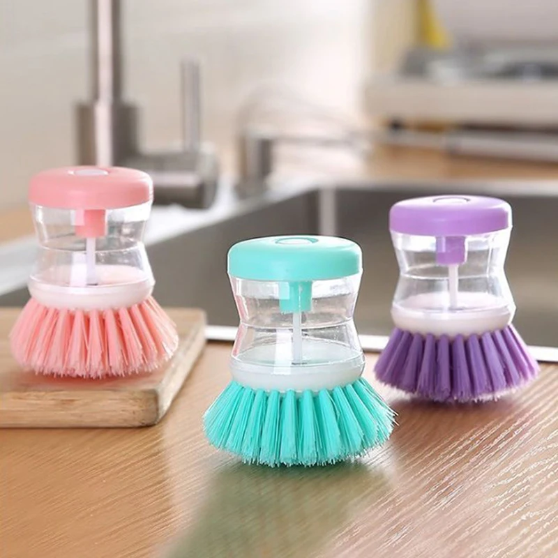 1pcs 2 IN 1 Wash Pot Brushes Pot Dish Cleaning Brush With Liquid Soap Dispenser Dishwashing Brush Kitchen Cleaning Tools
1pcs 2 IN 1 Wash Pot Brushes Pot Dish Cleaning Brush With Liquid Soap Dispenser Dishwashing Brush Kitchen Cleaning Tools