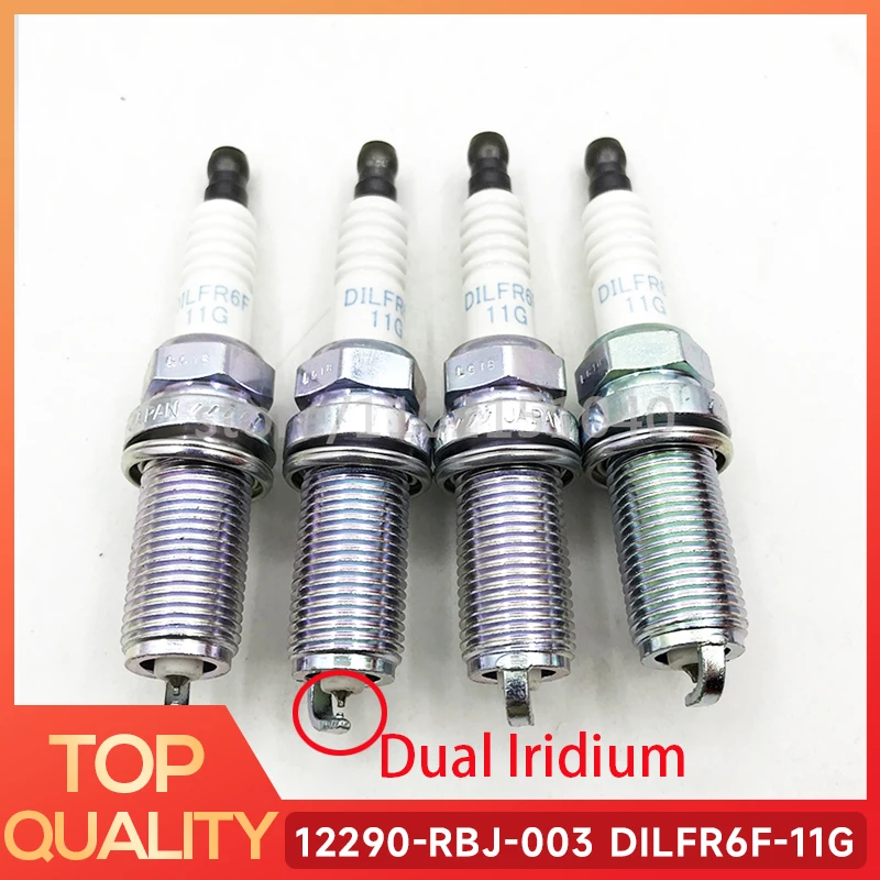 4 шт. 12290-RBJ-003 двойная иридиевая Свеча зажигания DILFR6F11G для Honda вщик Jazz Fit 1,3 Hybrid Civic IX 1,5 Hybrid 12290-RW0-003
4 шт. 12290-RBJ-003 двойная иридиевая Свеча зажигания DILFR6F11G для Honda вщик Jazz Fit 1,3 Hybrid Civic IX 1,5 Hybrid 12290-RW0-003
