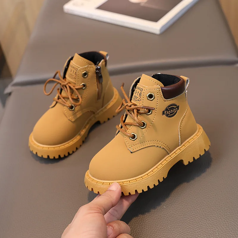 Kids Fashion Leather Boots Autumn Winter New Baby Boys Girls Non-slip Rubber Outsole Zipper Ankle Boots Toddler Casual Shoes
Kids Fashion Leather Boots Autumn Winter New Baby Boys Girls Non-slip Rubber Outsole Zipper Ankle Boots Toddler Casual Shoes