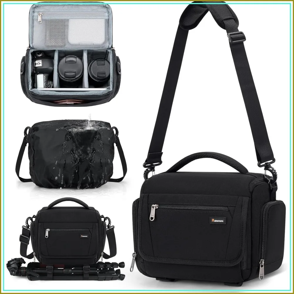 Waterproof Sling Camera Bag for SLR/DSLR/Mirrorless with Tripod Holder, Rain Cover Included, Fits Canon/Sony/Nikon/Fuji
Waterproof Sling Camera Bag for SLR/DSLR/Mirrorless with Tripod Holder, Rain Cover Included, Fits Canon/Sony/Nikon/Fuji