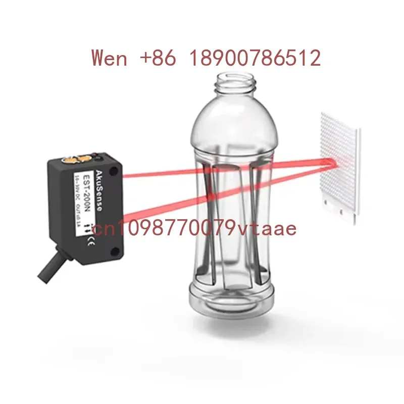 AkuSense EST-200N Retro Reflective Photocell Transducer Transparent Position & Object Detection Photo Electric Sensor
AkuSense EST-200N Retro Reflective Photocell Transducer Transparent Position & Object Detection Photo Electric Sensor