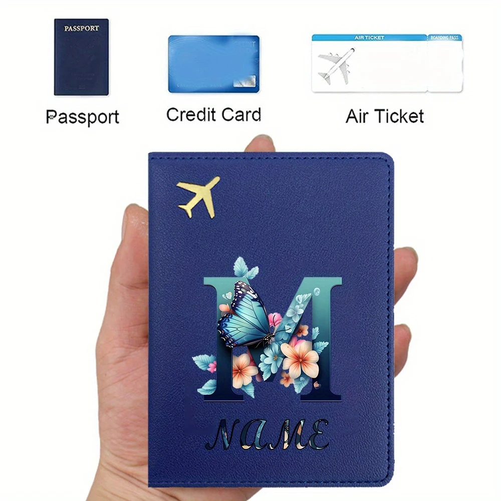 Personalized Name/Initials RFID-blocking faux leather travel organizer, slim design holds passport, cards & tickets
Personalized Name/Initials RFID-blocking faux leather travel organizer, slim design holds passport, cards & tickets