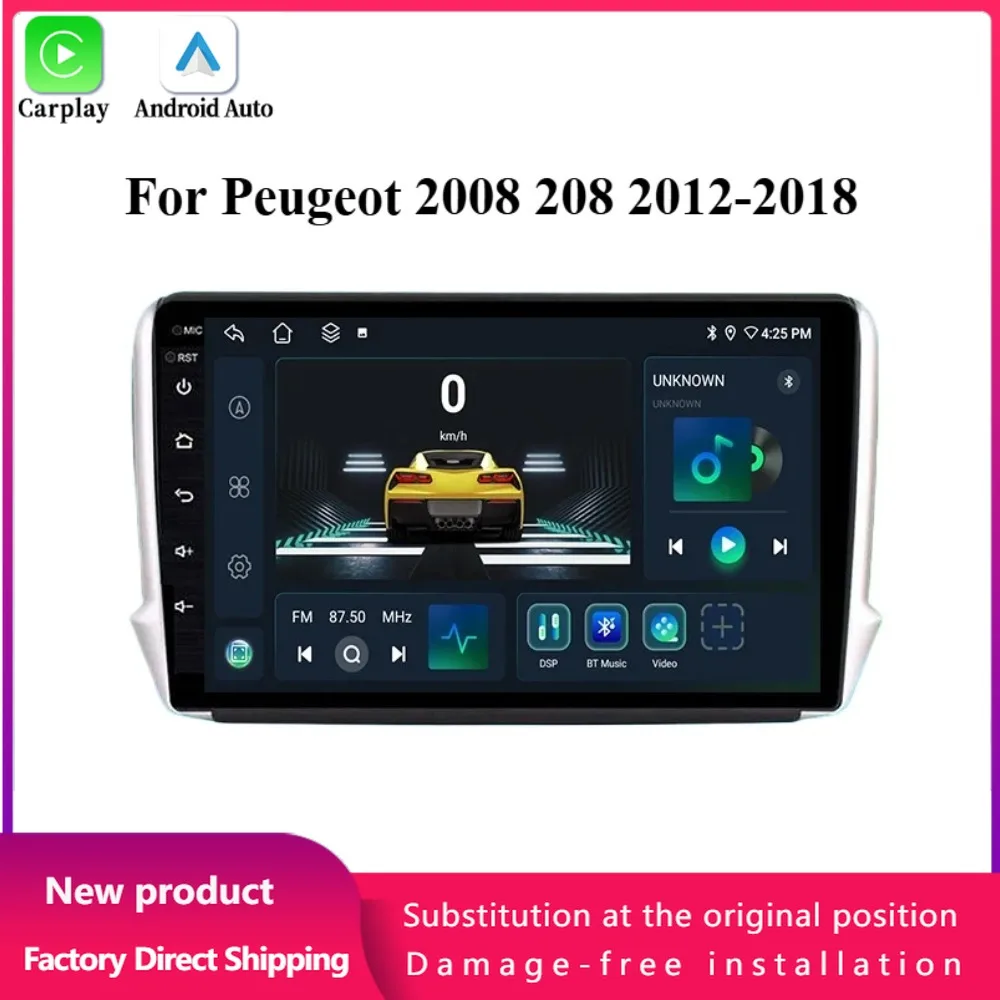 Для Peugeot 2008 208 2012-2018 автомобильный радиоприемник мультимедийный плеер навигация 4G GPS Android Bluetooth беспроводной CarPlay экран стерео
Для Peugeot 2008 208 2012-2018 автомобильный радиоприемник мультимедийный плеер навигация 4G GPS Android Bluetooth беспроводной CarPlay экран стерео