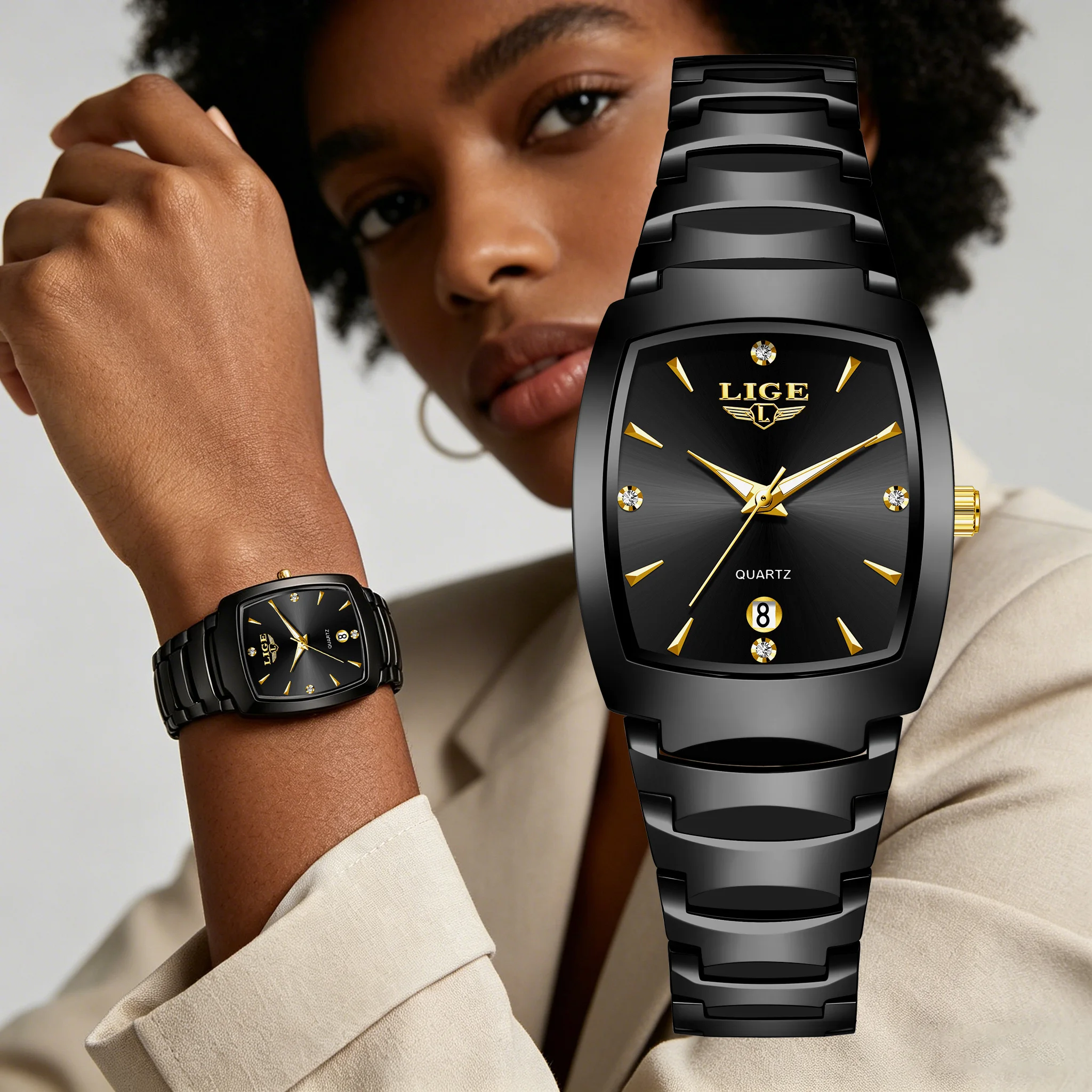 LIGE New Women's Watch Elegant Fashion Quartz Wristwatches 3ATM Waterproof Date Steel Strap Watches Ladies Gifts Reloj Mujer
LIGE New Women's Watch Elegant Fashion Quartz Wristwatches 3ATM Waterproof Date Steel Strap Watches Ladies Gifts Reloj Mujer