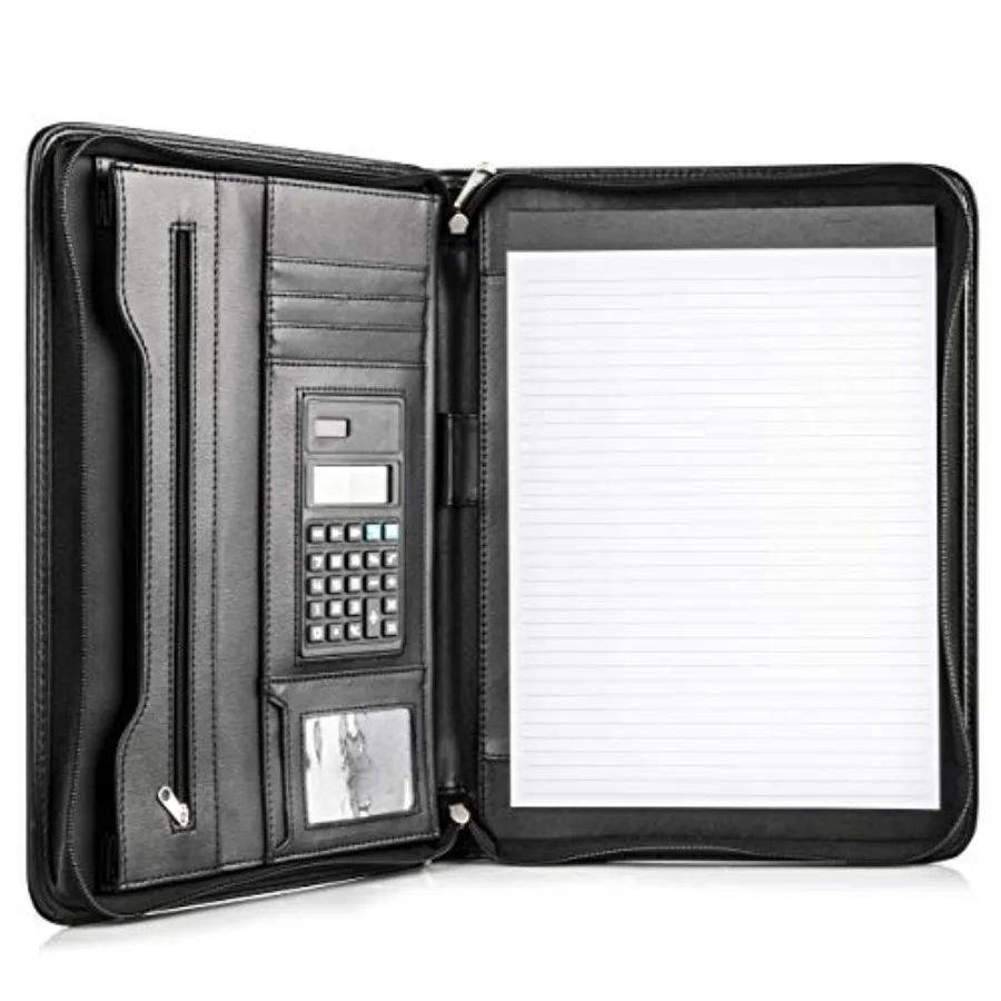 Superior Vegan Leather Business Portfolio with Zipper Padfolio All-in-One. Smartest Protective 10.1 Inch Tablet Sleeve, Present
Superior Vegan Leather Business Portfolio with Zipper Padfolio All-in-One. Smartest Protective 10.1 Inch Tablet Sleeve, Present