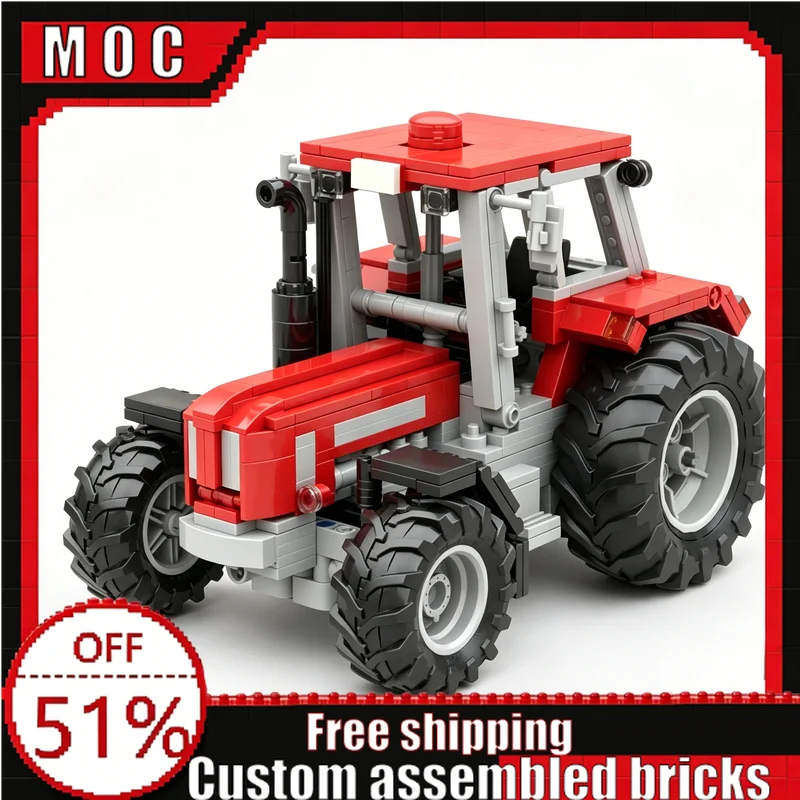 730 PCS New Vintage Compact Farm Tractor 1350 Style Building Blocks Custom DIY Educational Assembly Toys Creative Birthday Gifts
730 PCS New Vintage Compact Farm Tractor 1350 Style Building Blocks Custom DIY Educational Assembly Toys Creative Birthday Gifts