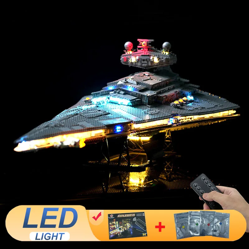 Комплект светодиодных ламп для LEGO Imperial Destroyer 75252, звездная лампа, игрушки для самостоятельной сборки, рождественский подарок (наборы строительных блоков и модели не входят в комплект)
Комплект светодиодных ламп для LEGO Imperial Destroyer 75252, звездная лампа, игрушки для самостоятельной сборки, рождественский подарок (наборы строительных блоков и модели не входят в комплект)