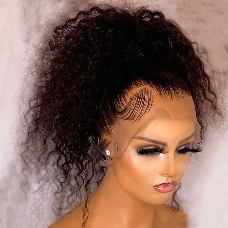 Natural Black Soft 180Density 26Inch Long Kinky Curly Lace Front Wig For Women BabyHair Heat Resistant Glueless Preplucked Daily
Natural Black Soft 180Density 26Inch Long Kinky Curly Lace Front Wig For Women BabyHair Heat Resistant Glueless Preplucked Daily