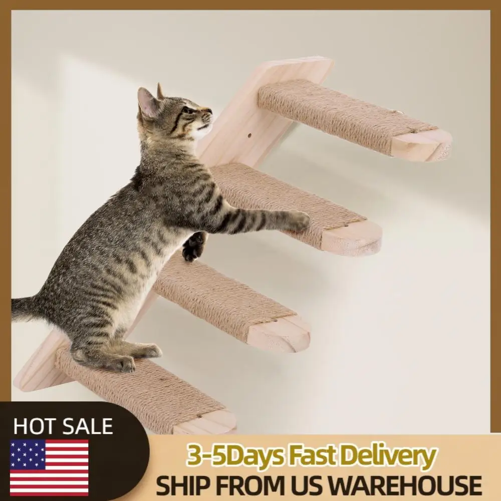 Cat Climbing Shelf Wooden Cat Climbing Ladder Wall Mounted Cat Climbing Frame for Cats Perch Shelves
Cat Climbing Shelf Wooden Cat Climbing Ladder Wall Mounted Cat Climbing Frame for Cats Perch Shelves