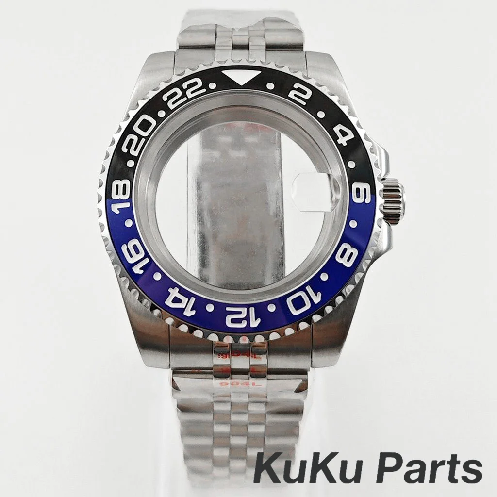 NH35 Mod 40MM Diver GMT Waterproof Watch Case Parts Sapphire Crystal for NH34 NH35 NH36 NH38 ETA 2824 Movement Jubilee bracelet
NH35 Mod 40MM Diver GMT Waterproof Watch Case Parts Sapphire Crystal for NH34 NH35 NH36 NH38 ETA 2824 Movement Jubilee bracelet