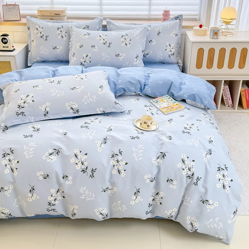 100%Cotton Bedding Set Skin-friendly Bedclothes Flower Printed Bed Linen Set for Home Bedsheet Sets Single/Queen/King 침구세트
100%Cotton Bedding Set Skin-friendly Bedclothes Flower Printed Bed Linen Set for Home Bedsheet Sets Single/Queen/King 침구세트
