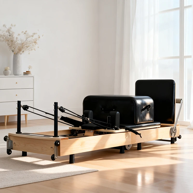 Pilates Reformer Gym Equipment Foldable Oak Bed for Bodybuilding Pilates/Yoga Studio for Sale
Pilates Reformer Gym Equipment Foldable Oak Bed for Bodybuilding Pilates/Yoga Studio for Sale