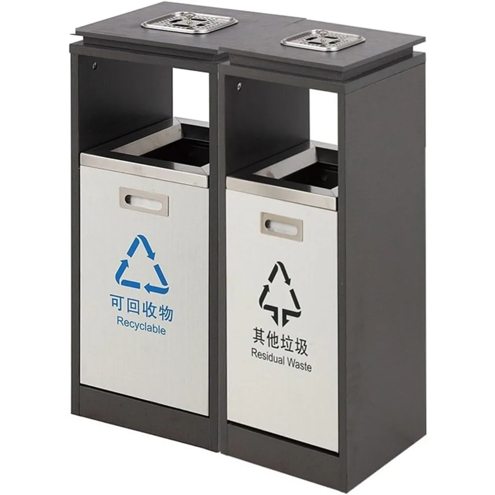 Outdoor Double Barrel Ash Column Ashtray, Commercial Stainless Steel Trash Can for Courtyards, Streets, Communities, and Smoking
Outdoor Double Barrel Ash Column Ashtray, Commercial Stainless Steel Trash Can for Courtyards, Streets, Communities, and Smoking