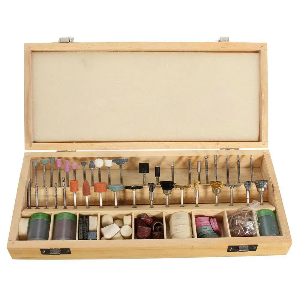 100/228pcs Rotary Tool Accessories Set for Grinding Polishing Drilling Bits Metal Wood Engraving DIY Craft Storage Box
100/228pcs Rotary Tool Accessories Set for Grinding Polishing Drilling Bits Metal Wood Engraving DIY Craft Storage Box