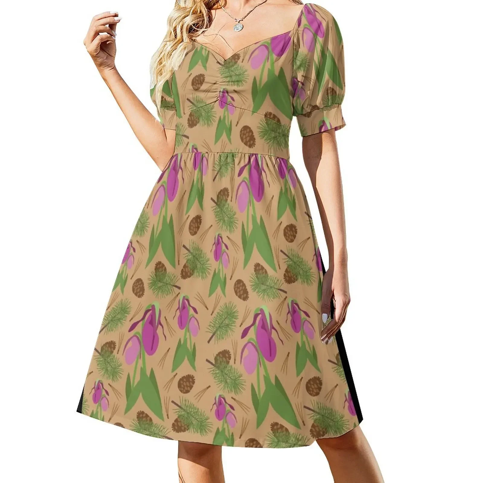 Wild Orchid Short-Sleeved Dress women's evening dress 2025 summer woman dress 2025
Wild Orchid Short-Sleeved Dress women's evening dress 2025 summer woman dress 2025