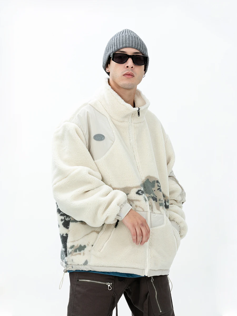 Snow Mountain Lamb Fur Jacket Loose Warm Stand Collar Top for Youth Clean Fit Thickened Casual Style Regular Length Polyester...
Snow Mountain Lamb Fur Jacket Loose Warm Stand Collar Top for Youth Clean Fit Thickened Casual Style Regular Length Polyester...