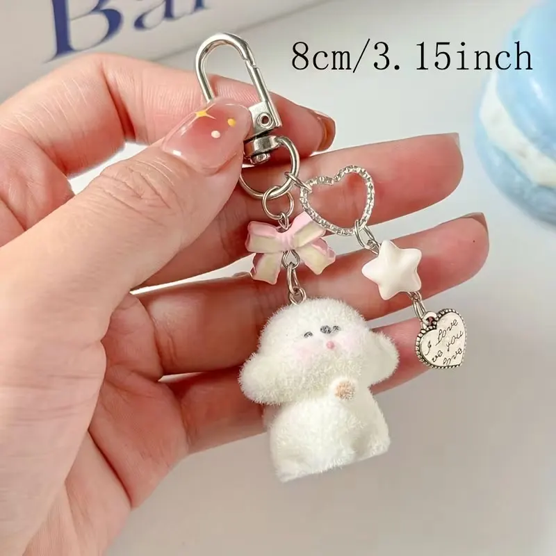 Cute Bowknot Dog Pendant, Phone Chain Accessory, Bag Charm, Suitable for Everyday and Holiday Gifts
Cute Bowknot Dog Pendant, Phone Chain Accessory, Bag Charm, Suitable for Everyday and Holiday Gifts