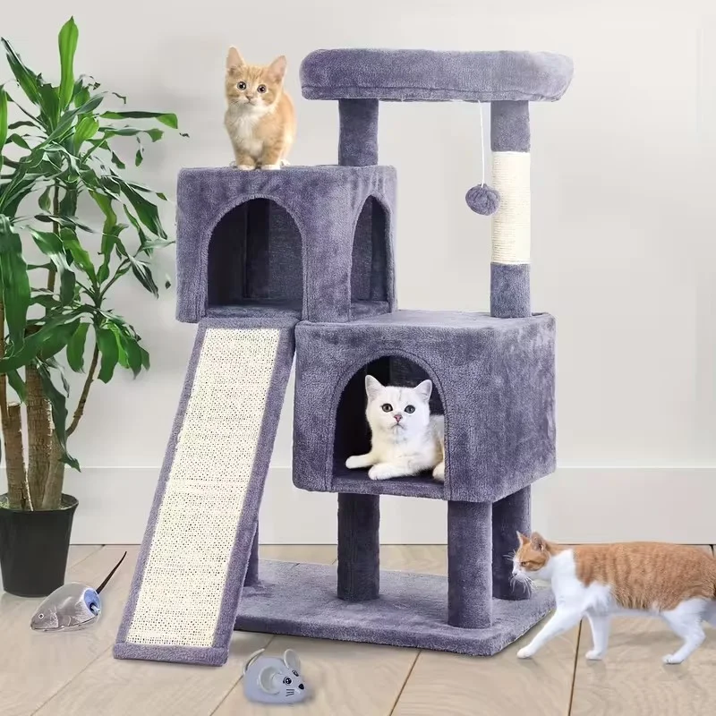 36-дюймовый кошачий домик для котят, многоуровневое кошачье дерево с сизалевыми когтеточками, двойными когтеточками, рампами и просторным окунем, подвесные игрушки
36-дюймовый кошачий домик для котят, многоуровневое кошачье дерево с сизалевыми когтеточками, двойными когтеточками, рампами и просторным окунем, подвесные игрушки