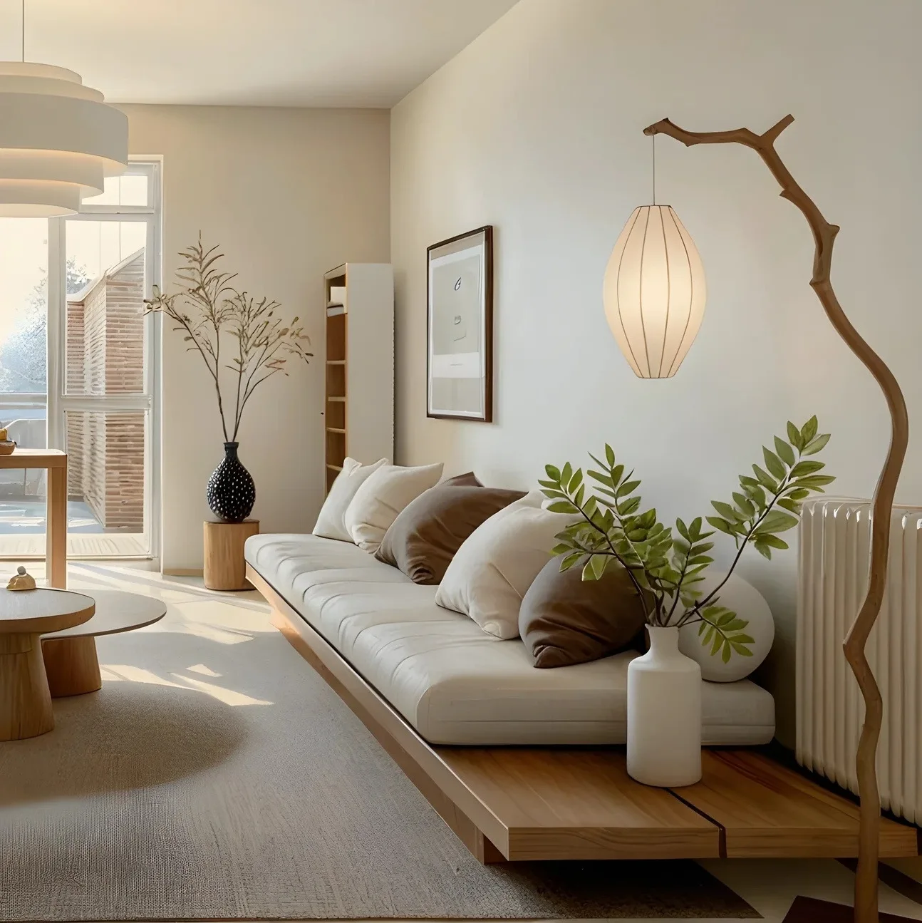 Modern, simple, living room, large and small apartment, straight row, sofa, log
Modern, simple, living room, large and small apartment, straight row, sofa, log