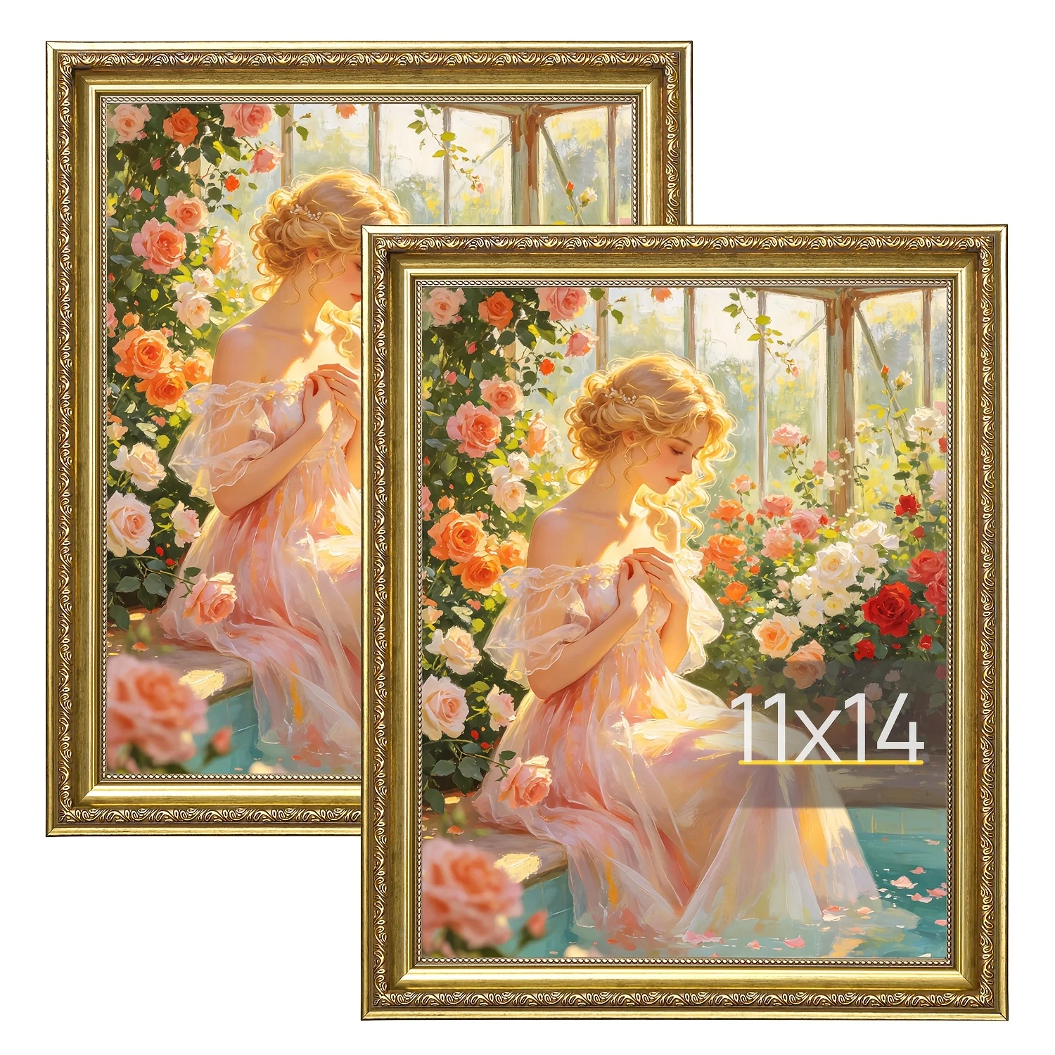 2 Pack Golden 11x14 Picture Frame with Real Glass, Ornate Vintage 11 X 14 Photo Frames for Wall Decor HomeRelax
2 Pack Golden 11x14 Picture Frame with Real Glass, Ornate Vintage 11 X 14 Photo Frames for Wall Decor HomeRelax
