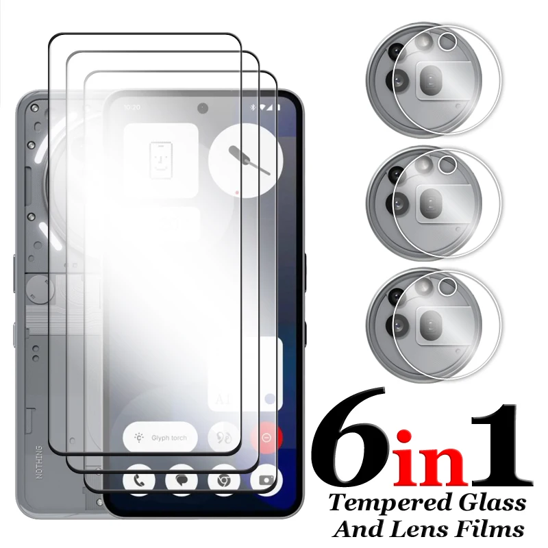 6in1 For Nothing Phone 3a Pro Glass For Nothing Phone 1 2 3 2a 3a Pro 5G Tempered Glass 2.5D Full Cover Glue Screen Protector
6in1 For Nothing Phone 3a Pro Glass For Nothing Phone 1 2 3 2a 3a Pro 5G Tempered Glass 2.5D Full Cover Glue Screen Protector