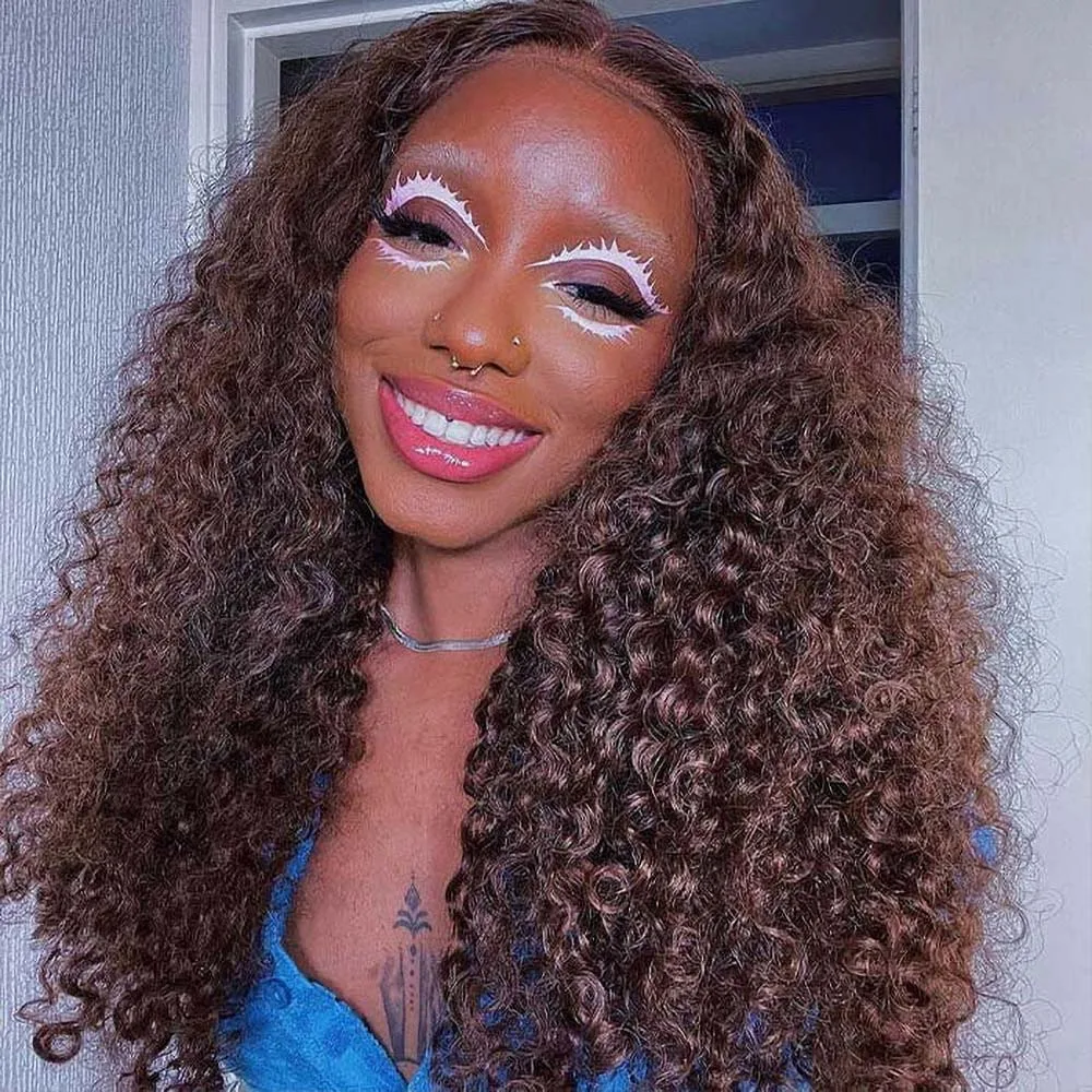 Geeta Chocolate Brown Deep Wave Frontal Wig 280% 230% 13x4 13x6 Lace Front Human Hair 100% Wigs for Women 4x4 5x5 Closure Wig
Geeta Chocolate Brown Deep Wave Frontal Wig 280% 230% 13x4 13x6 Lace Front Human Hair 100% Wigs for Women 4x4 5x5 Closure Wig