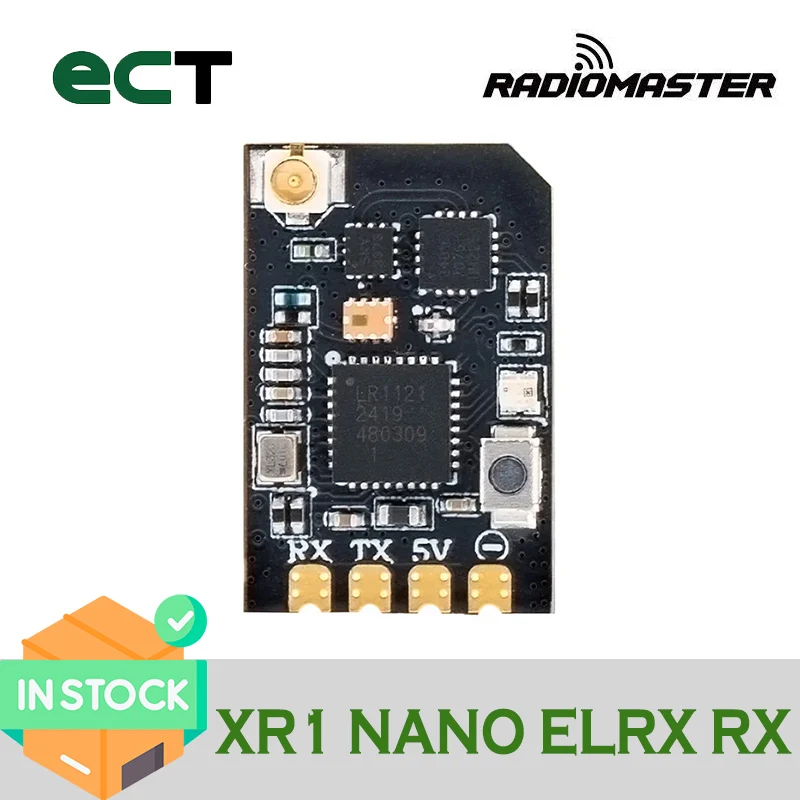 RadioMaster XR1 Nano Multi-Frequency ELRS 2.4GHz/Sub-G 900MHz Dual-Band Receiver 
RadioMaster XR1 Nano Multi-Frequency ELRS 2.4GHz/Sub-G 900MHz Dual-Band Receiver