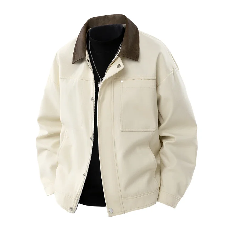 Windbreaker Men's Overcoat Men's Jacket Spring Autumn Workwear Long Sleeve Baseball Uniform Jacket Solid Zipper Casual Jacket
Windbreaker Men's Overcoat Men's Jacket Spring Autumn Workwear Long Sleeve Baseball Uniform Jacket Solid Zipper Casual Jacket