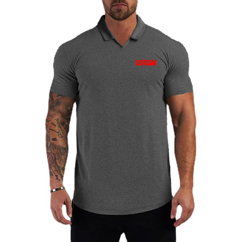 FITNESS SHARK Sports Casual Men's Summer Cotton Short-sleeve POLO T-shirt Slim Running Tees
FITNESS SHARK Sports Casual Men's Summer Cotton Short-sleeve POLO T-shirt Slim Running Tees