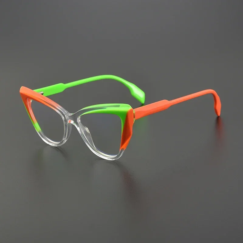 New Personality Fashion Color Matching Cat-eye Frame Women High Quality Acetate Optical Reading Men Prescription Eyewear
New Personality Fashion Color Matching Cat-eye Frame Women High Quality Acetate Optical Reading Men Prescription Eyewear