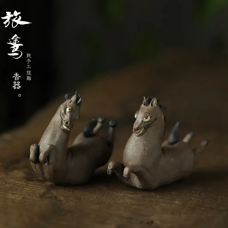 Jingdezhen Hand-Carved Steed Journey Series Incense Burner Incense Burner Tea Ornaments Decoration Boutique Supportable Creative
Jingdezhen Hand-Carved Steed Journey Series Incense Burner Incense Burner Tea Ornaments Decoration Boutique Supportable Creative