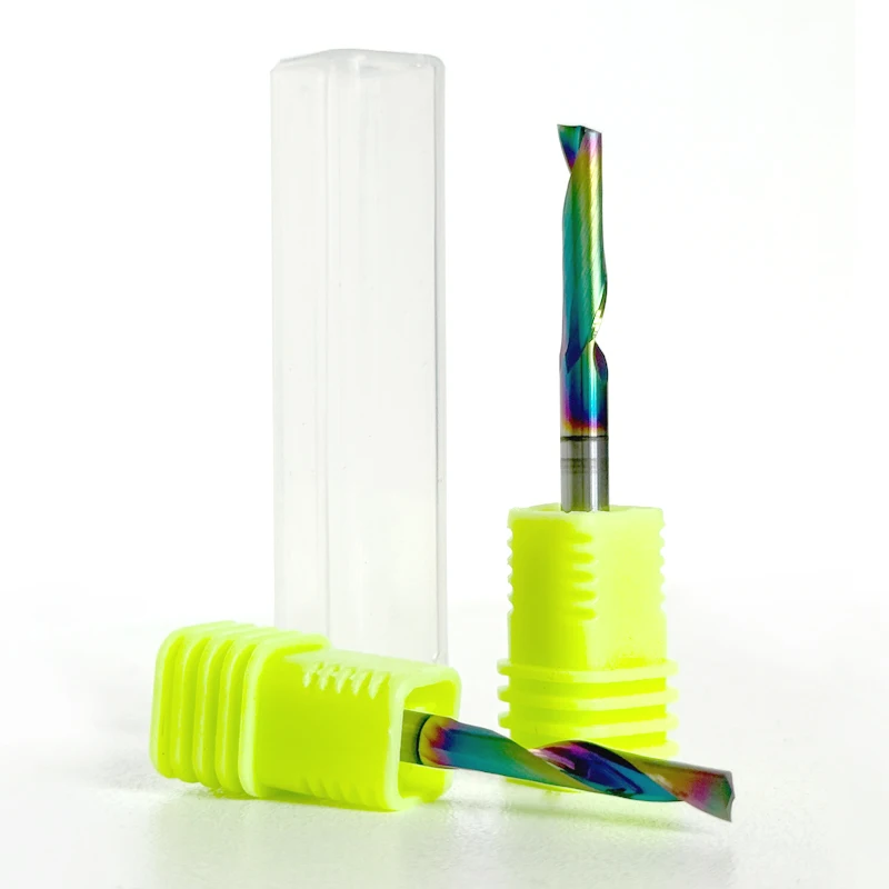 10-Piece Right-Handed Router Bit Assortment - 3.175 - 6mm Shank, Up-Cut, DLC Coated Spiral End Mills for Wood CNC Work
10-Piece Right-Handed Router Bit Assortment - 3.175 - 6mm Shank, Up-Cut, DLC Coated Spiral End Mills for Wood CNC Work