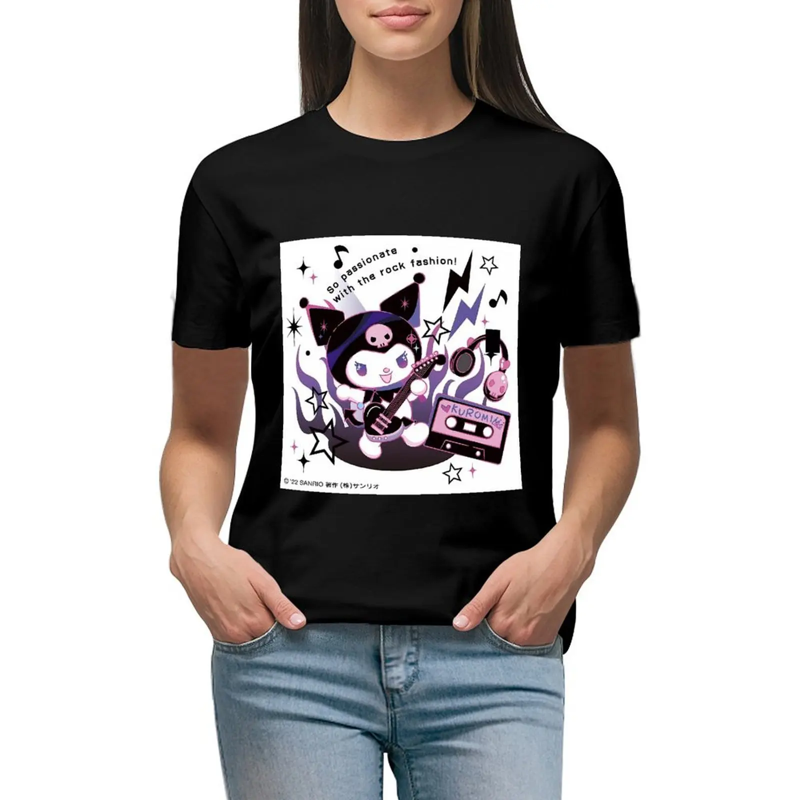 Модная футболка Sanrio Kuromi Y2k, женская одежда, летние повседневные милые футболки, одежда
Модная футболка Sanrio Kuromi Y2k, женская одежда, летние повседневные милые футболки, одежда