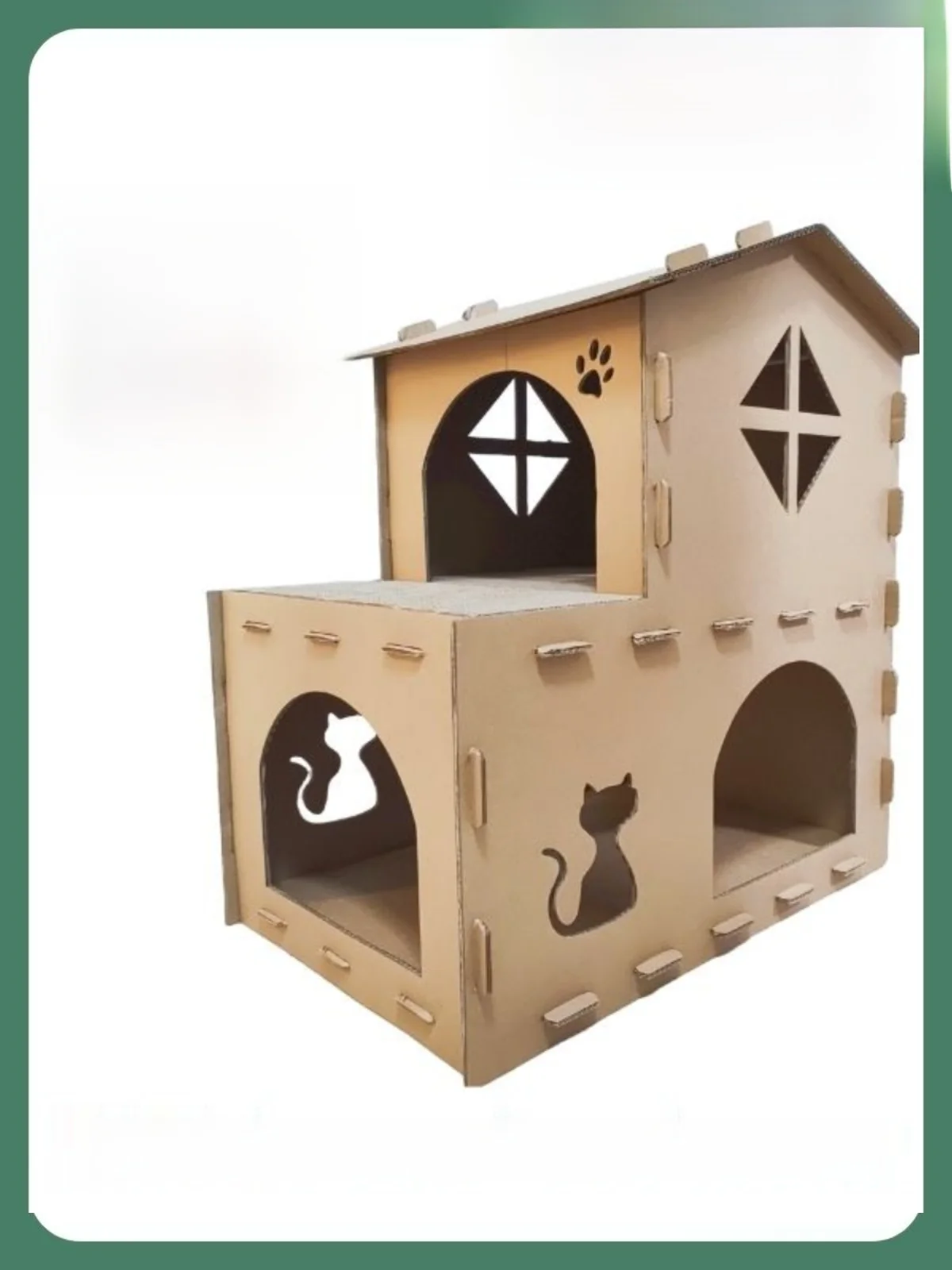 Replaceable Second Layer Corrugated Cardboard Villa House Balcony Scratching Board Tree House elter
Replaceable Second Layer Corrugated Cardboard Villa House Balcony Scratching Board Tree House elter