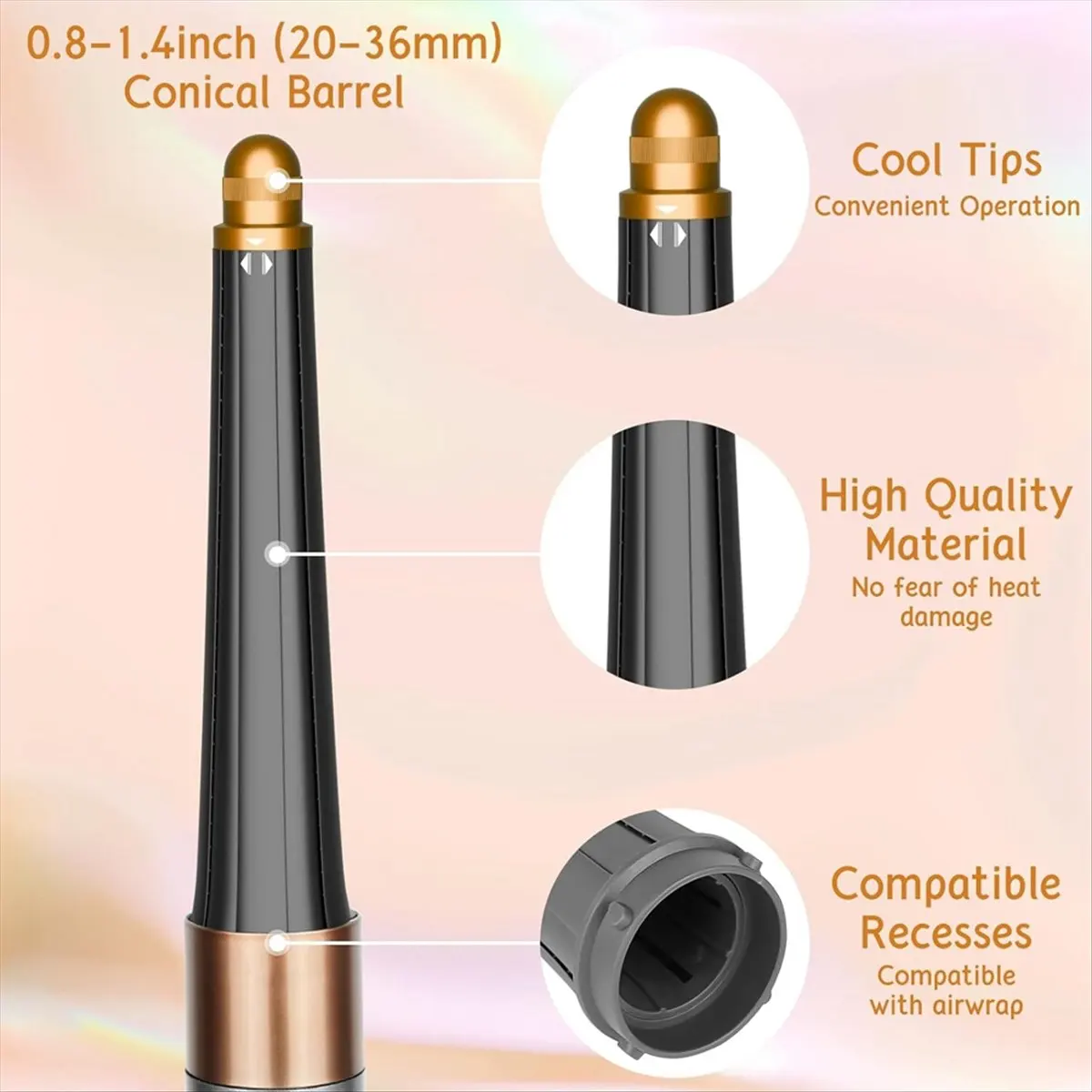 Насадка-конус (20-36 мм) и расческа с широкими зубьями для Dyson Airwrap HS01 HS05 (автоматическая плойка для завивки волос)
Насадка-конус (20-36 мм) и расческа с широкими зубьями для Dyson Airwrap HS01 HS05 (автоматическая плойка для завивки волос)