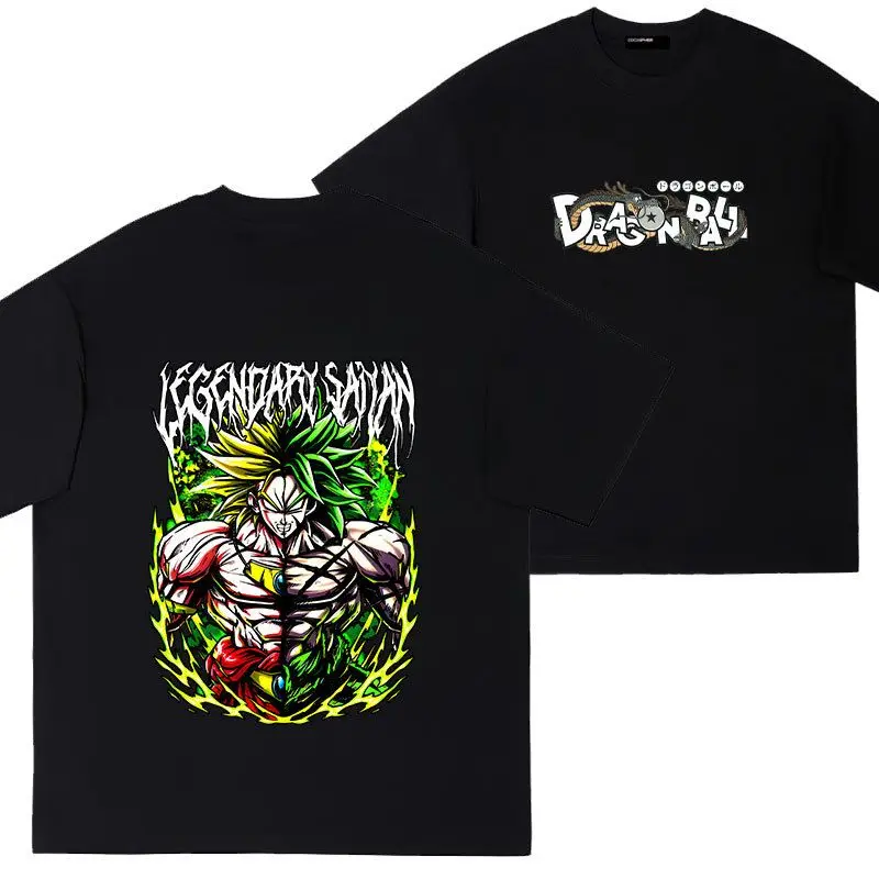 Japanese Animation Dragon Ball Joint Broly Short-sleeved T-shirt Men's Pure Cotton Summer Loose College Wind High Street
Japanese Animation Dragon Ball Joint Broly Short-sleeved T-shirt Men's Pure Cotton Summer Loose College Wind High Street