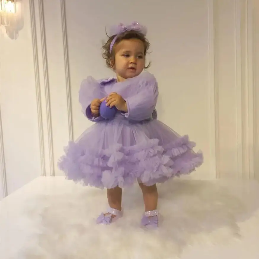 Princess Girl Puffy Dress Toddler Girl Gift 1st Birthday Gown 2024 New Purple Tulle Dress Tutu Outfit
Princess Girl Puffy Dress Toddler Girl Gift 1st Birthday Gown 2024 New Purple Tulle Dress Tutu Outfit