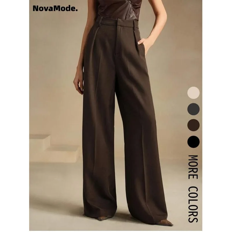 High Waist Commuter Suit Pants Neutral Style Casual Trousers for Women Spring Season Other Material 100% Comfortable Fit
High Waist Commuter Suit Pants Neutral Style Casual Trousers for Women Spring Season Other Material 100% Comfortable Fit